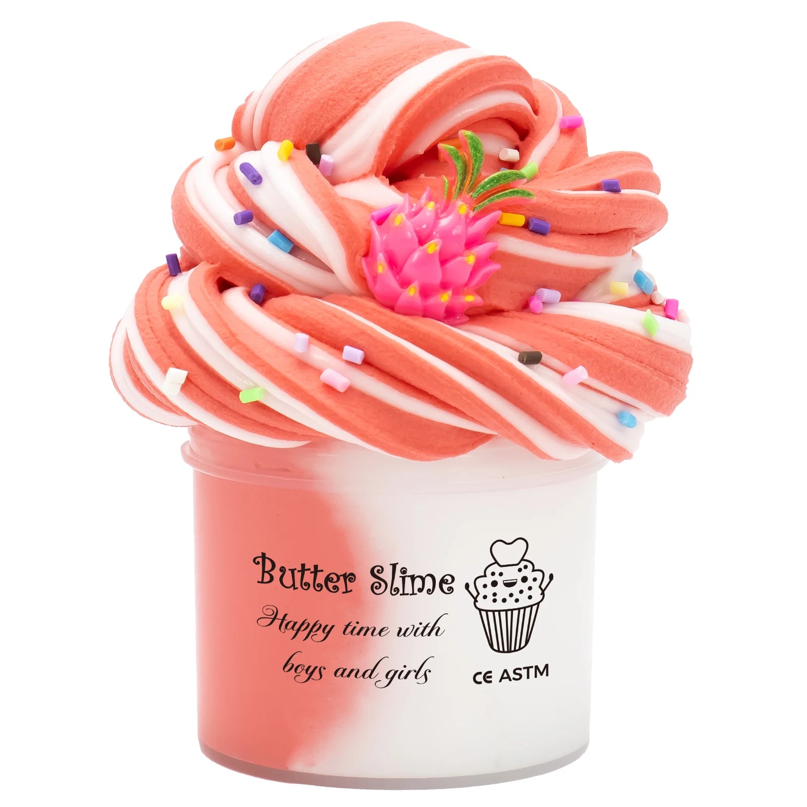 Butter Fluffy Slime Kit 70ml – Fruit Ice Cream Scented DIY Soft Sludge Clay Toy 