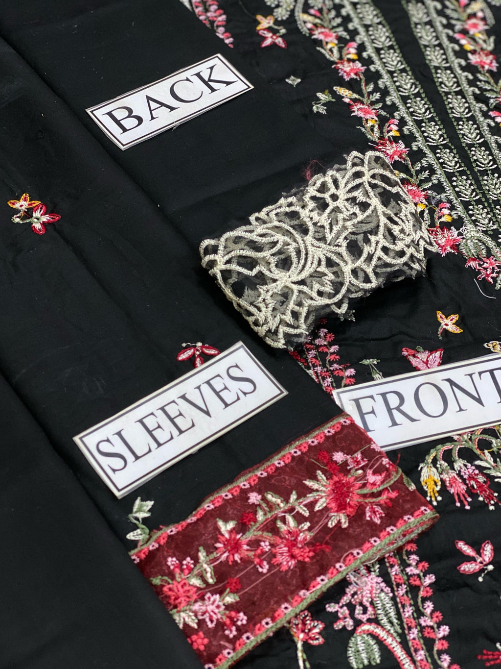 QALMAKAR Sahil unstitched black luxury lawn collection 2025