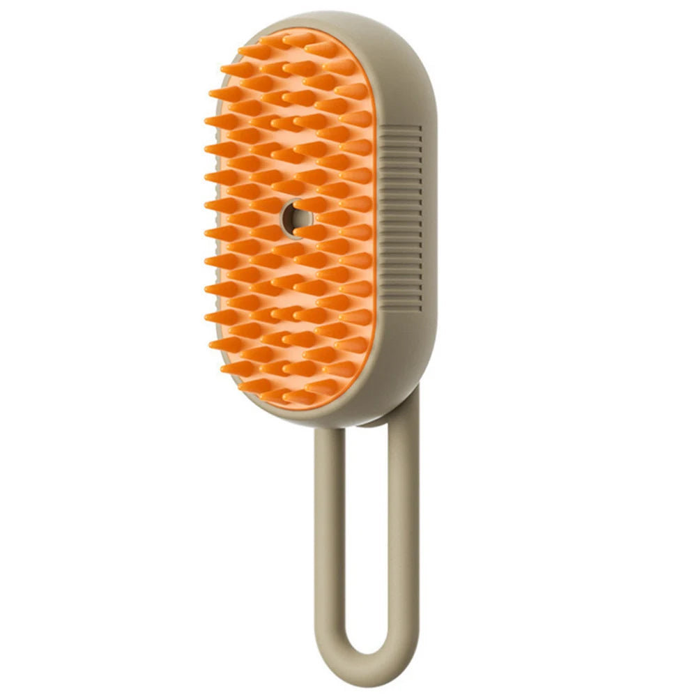 3-in-1 Electric Steam Pet Brush – Grooming, Hair Removal & Massage Comb for Cats and Dogs