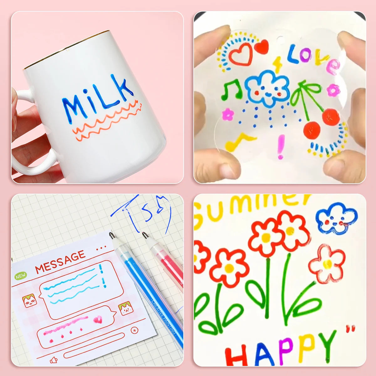 Kids’ 3D Jelly Highlighter Pen Set (6/12Pcs) – Perfect for Drawing, Journals & DIY Fun