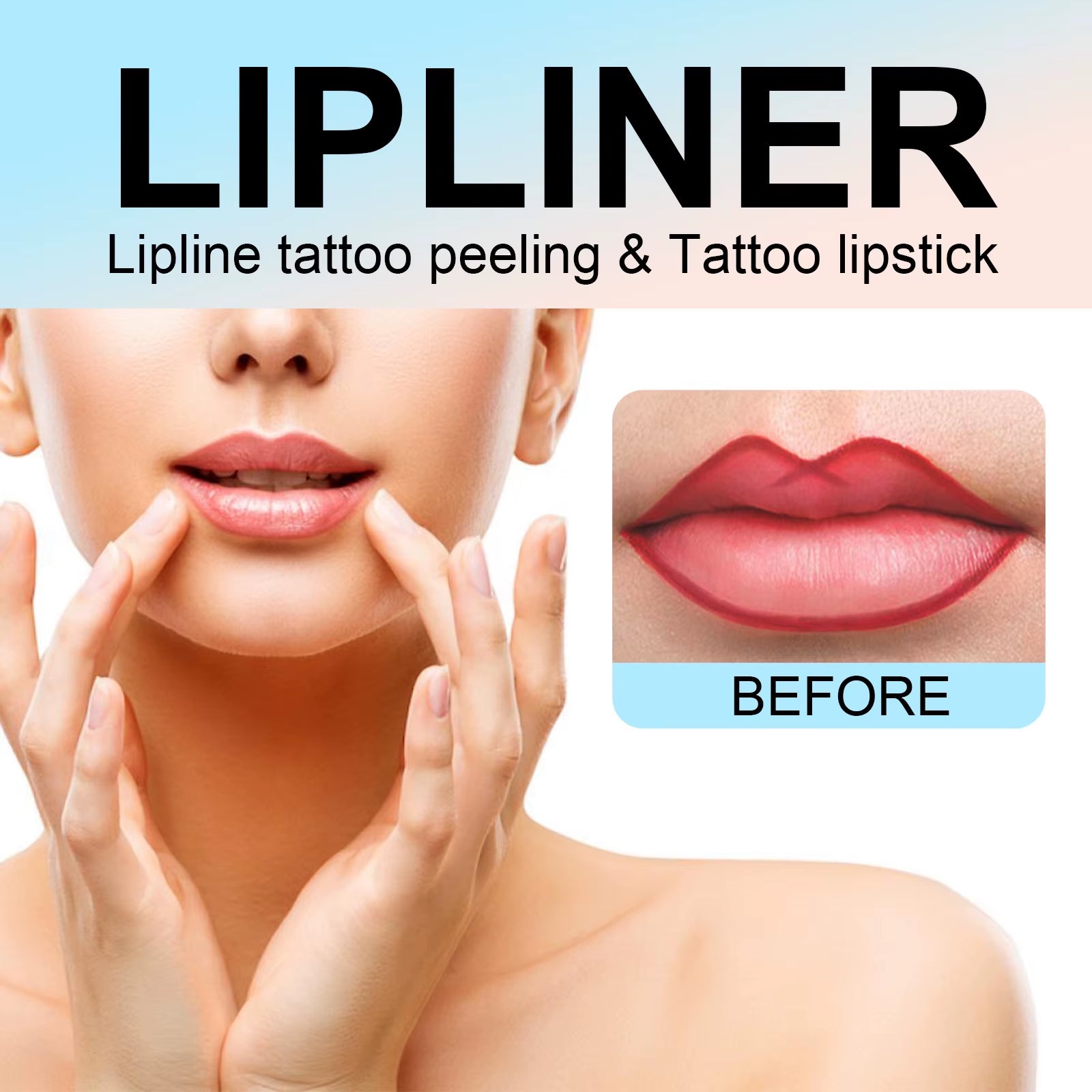 Peel-Off Lip Liner Tattoo – Waterproof Matte Tint (3 Colors)