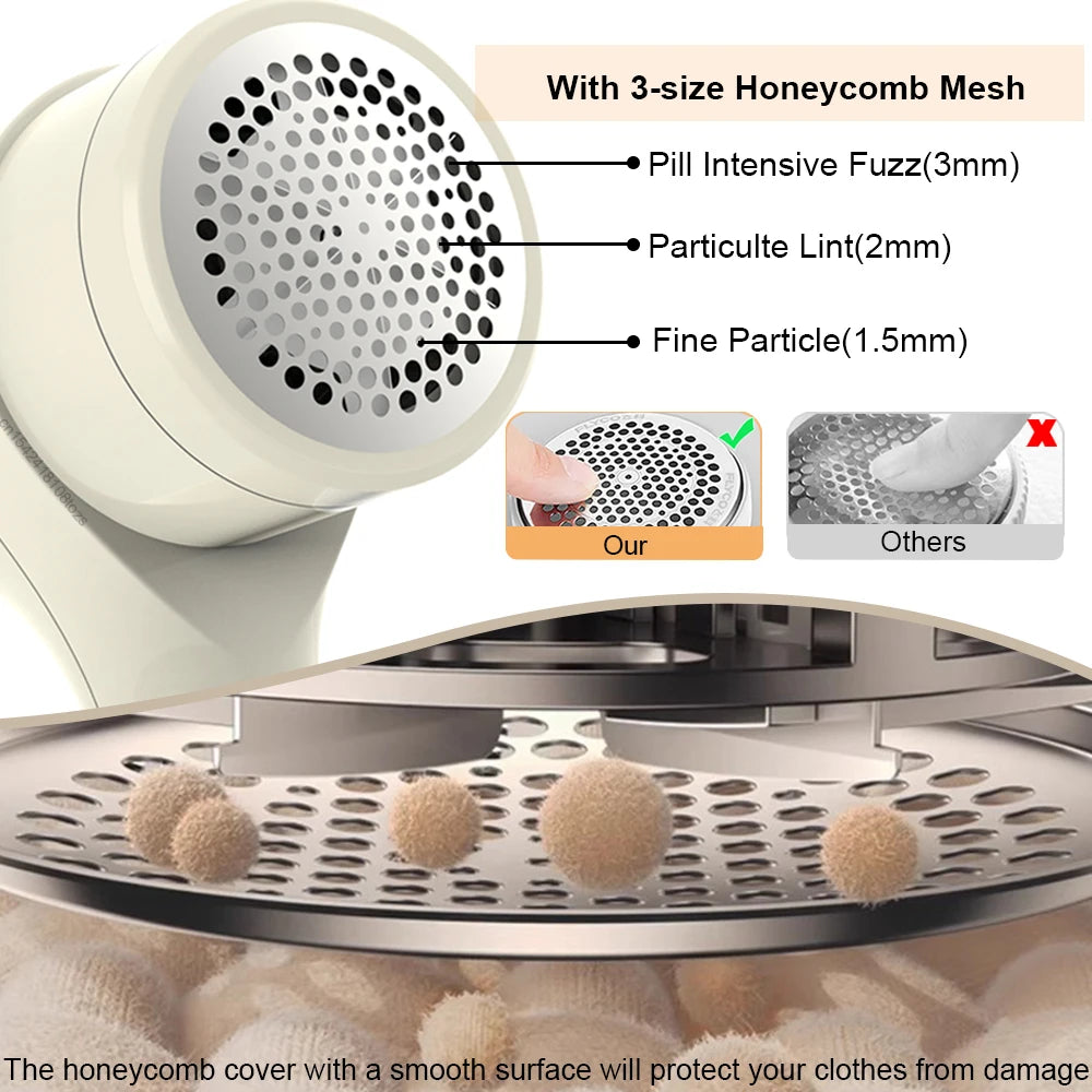 Rechargeable Electric Lint Remover – Fabric Shaver for Clothes & Sweaters