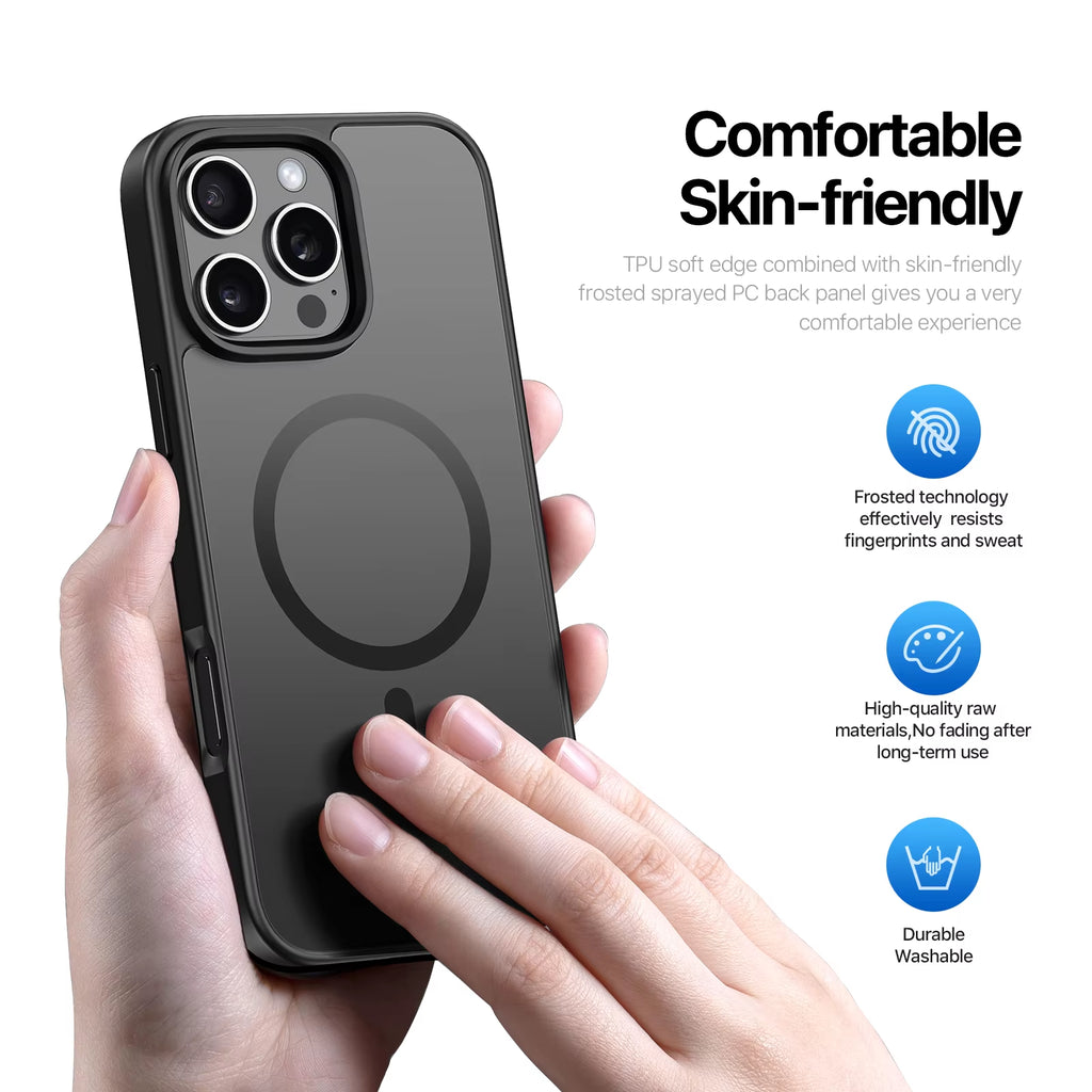 Multi-Color Magnetic Case with MagSafe for iPhone 16 Pro Max / 16 Pro / 16 Plus / 15