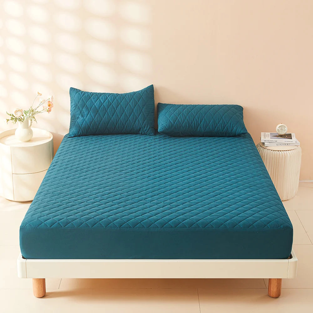3D Air Fabric Waterproof Mattress Protector – Soft, Breathable & Fitted (No Pillowcase)