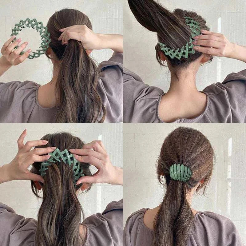  Women Bun Claw Clips Horsetail Buckle Clip Female Head wear
