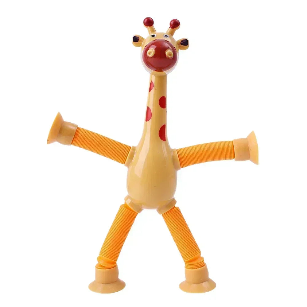 Telescopic Giraffe Pop Tubes – Sensory Suction Cup Toys for Kids