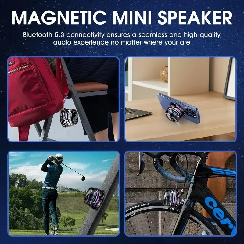G200 Mini Bluetooth Speaker BT5.3 Magnetic Speaker with RGB