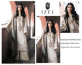 Izel Premium Dhanak Embroidered Suit with Digital Wool Shawl (unstitched)