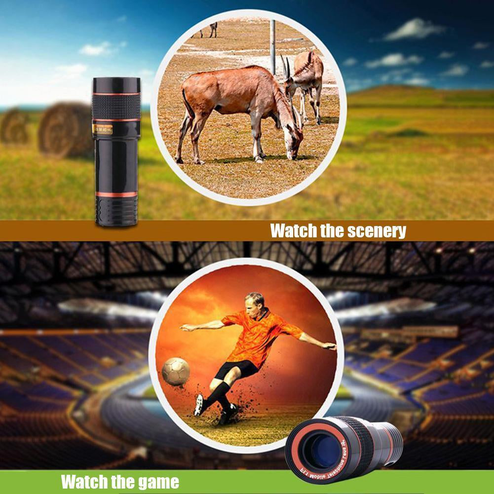 Universal 8x Optical zoom Mobile Clip on camera