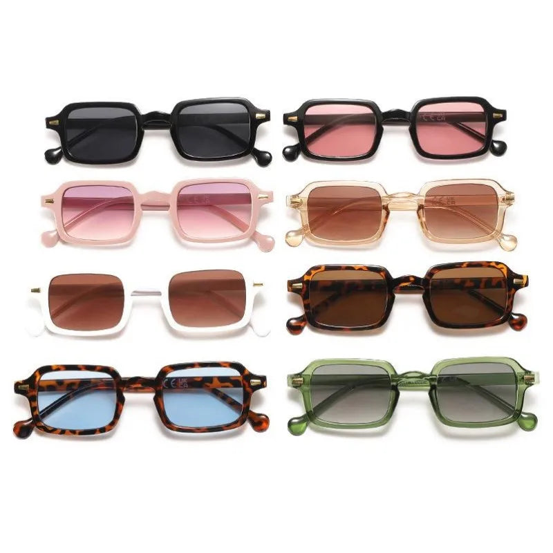 Vintage Chic Square Sunglasses – UV400 Summer Luxe