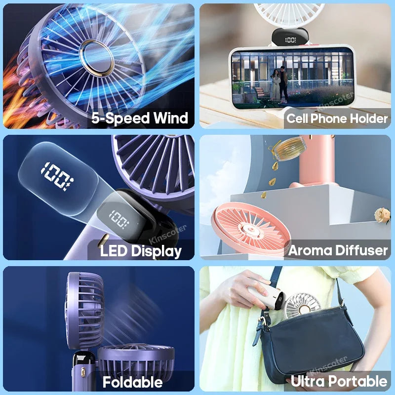 Rechargeable Mini Portable Handheld Electric Fan