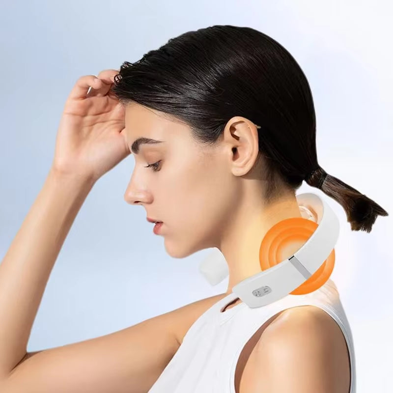Electric Neck Massager – Portable USB Rechargeable Cervical Device