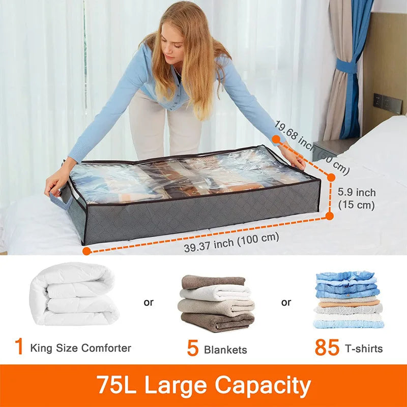 Under Bed Storage Bag – Large Capacity Organizer