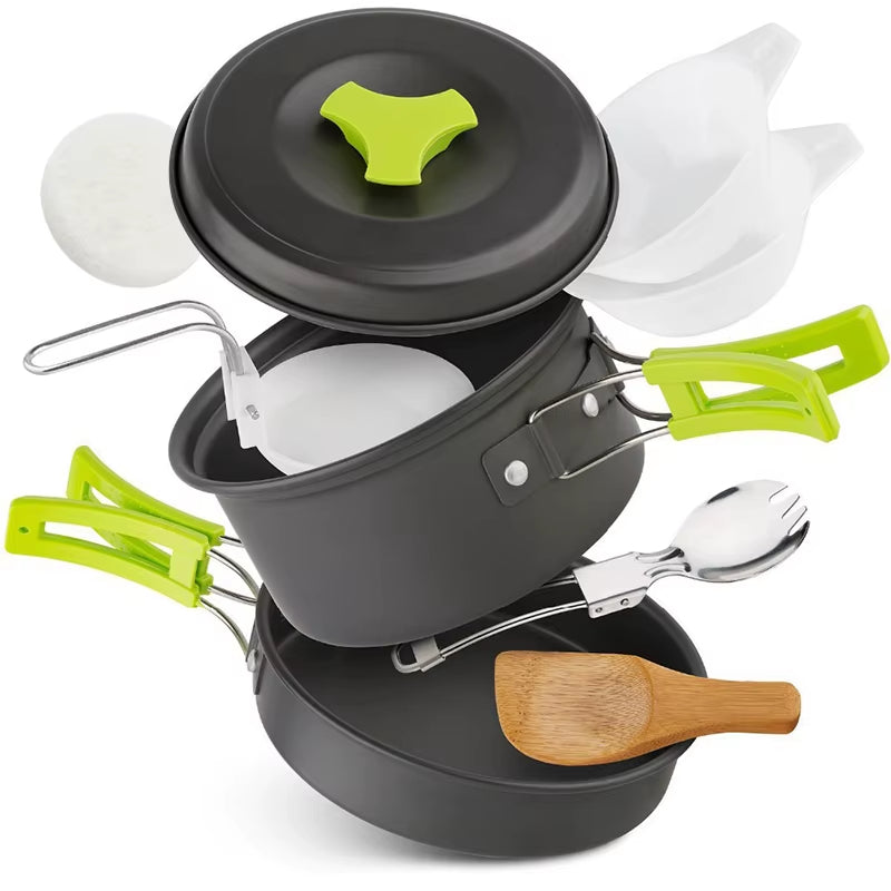 Camping Cookware Set – 9-Piece Lightweight Backpacking storage set