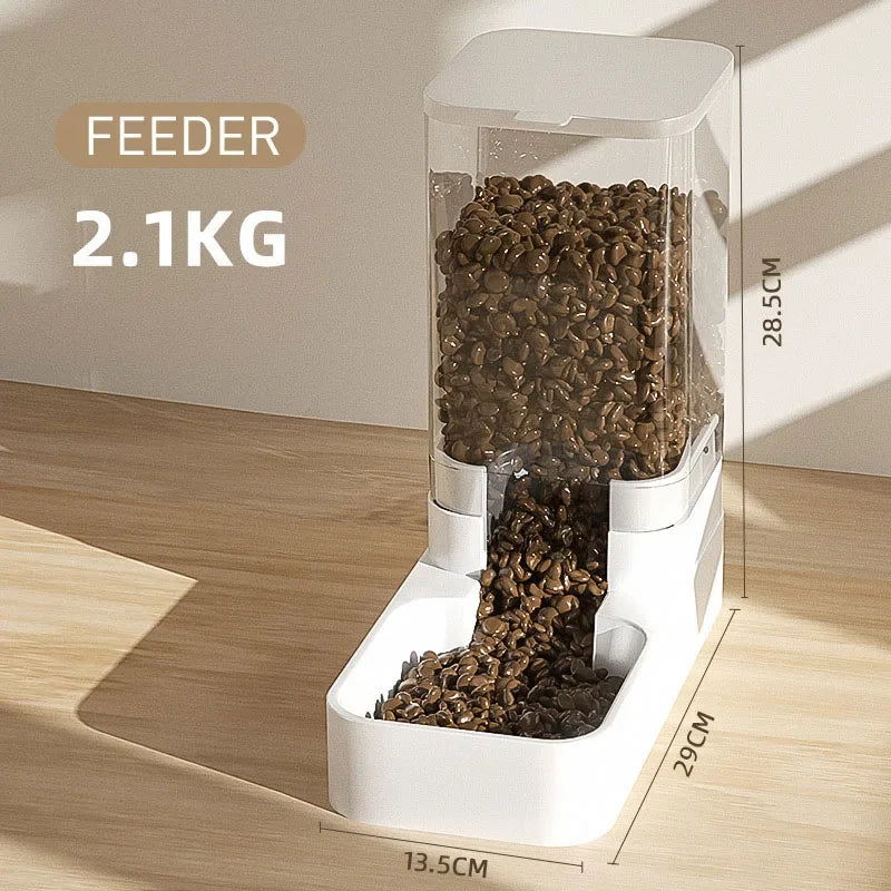 3.8L Automatic Pet Feeder with Water Bowl –  Food Dispenser for Dogs and Cats