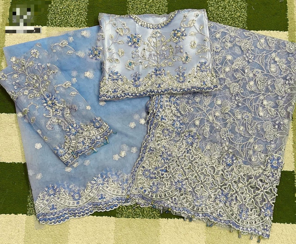 Maria B Exclusive Saree 2025 code: 1088 (unstitched)