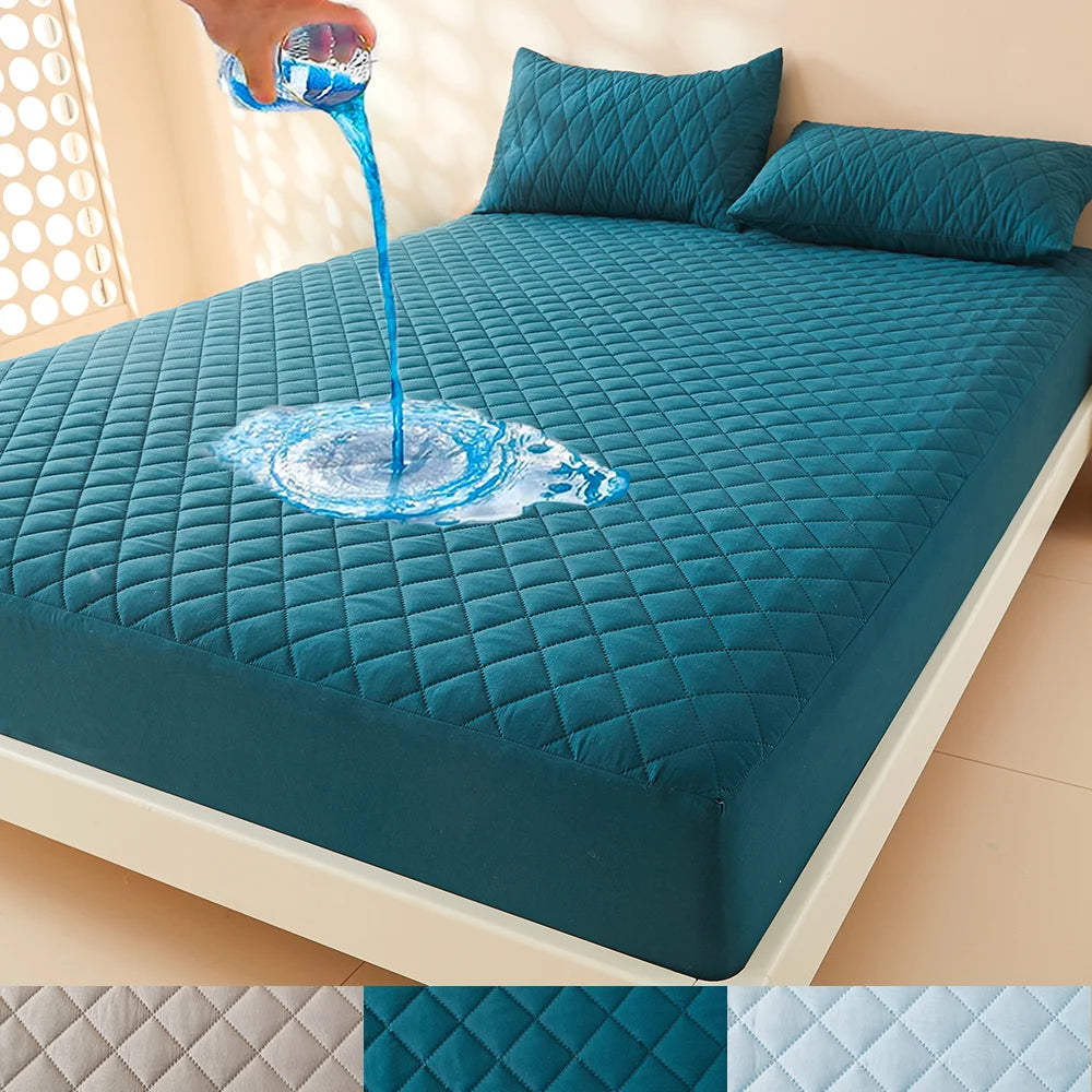 3D Air Fabric Waterproof Mattress Protector – Soft, Breathable & Fitted (No Pillowcase)