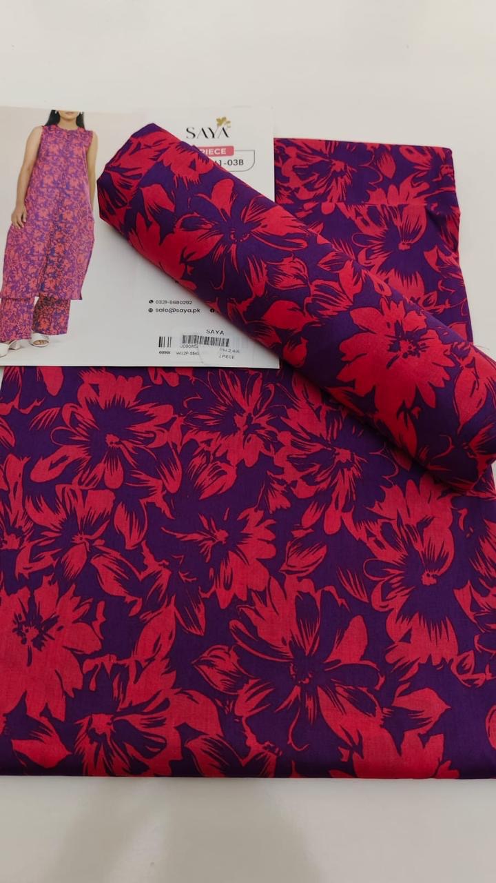 SAYA lawn 2 pc (unstitched)