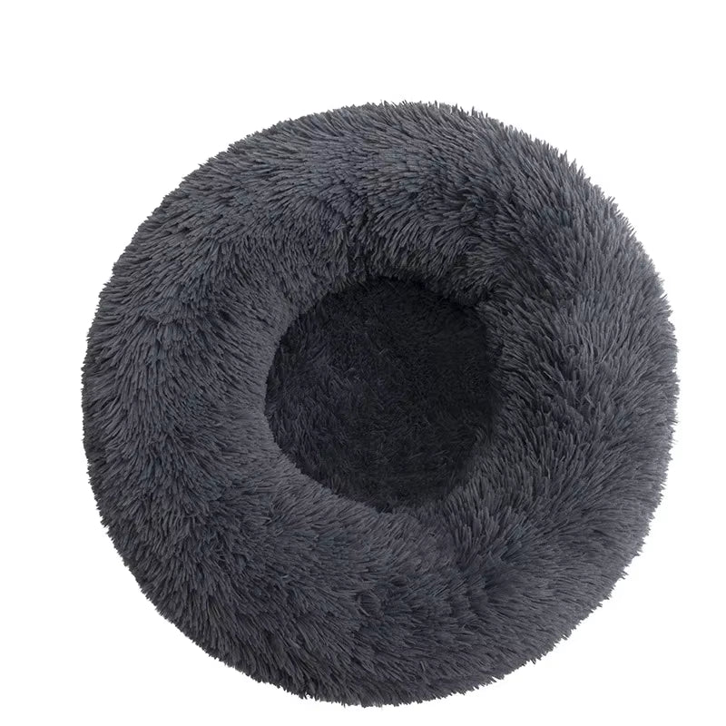 Super Soft Plush Pet Bed – Round Cushion for Cats & Dogs
