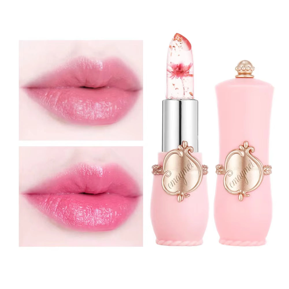 Flower Jelly Lipstick – 6-Color Temperature-Changing Lip Balm