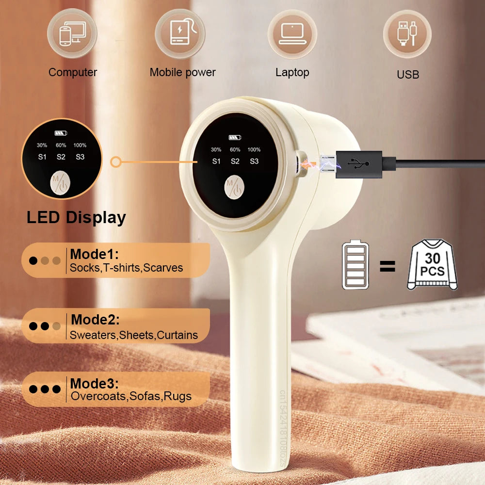 Rechargeable Electric Lint Remover – Fabric Shaver for Clothes & Sweaters