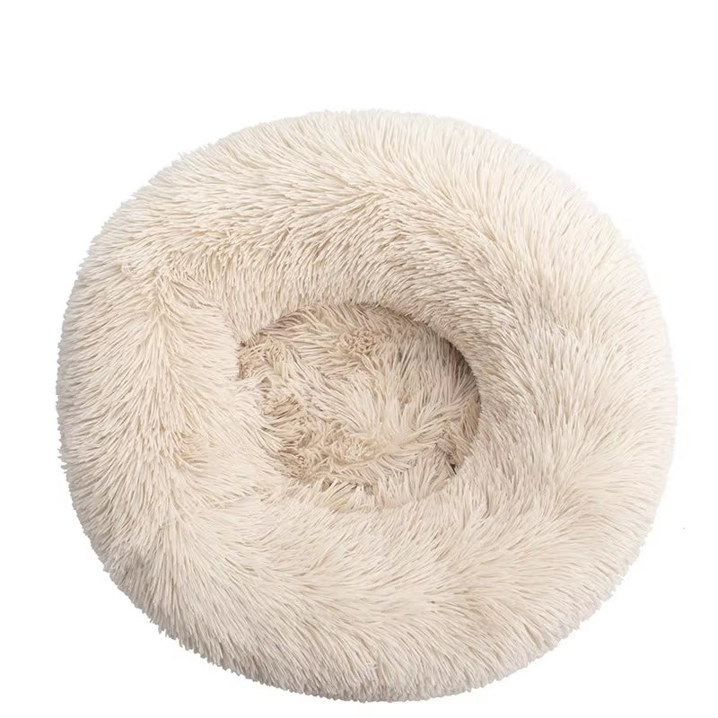 Super Soft Plush Pet Bed – Round Cushion for Cats & Dogs