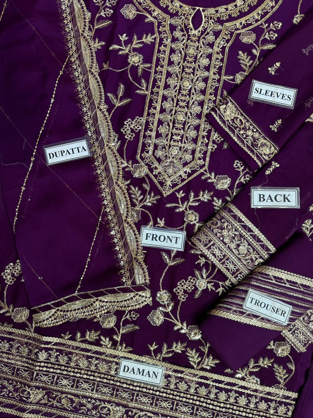 Maria B 2 Piece Embroidered Lawn Replica Suit (unstitched)