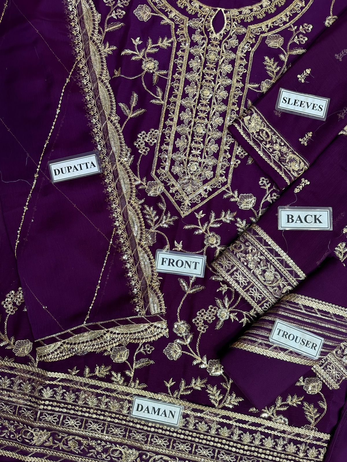 Maria B 2 Piece Embroidered Lawn Replica Suit (unstitched)