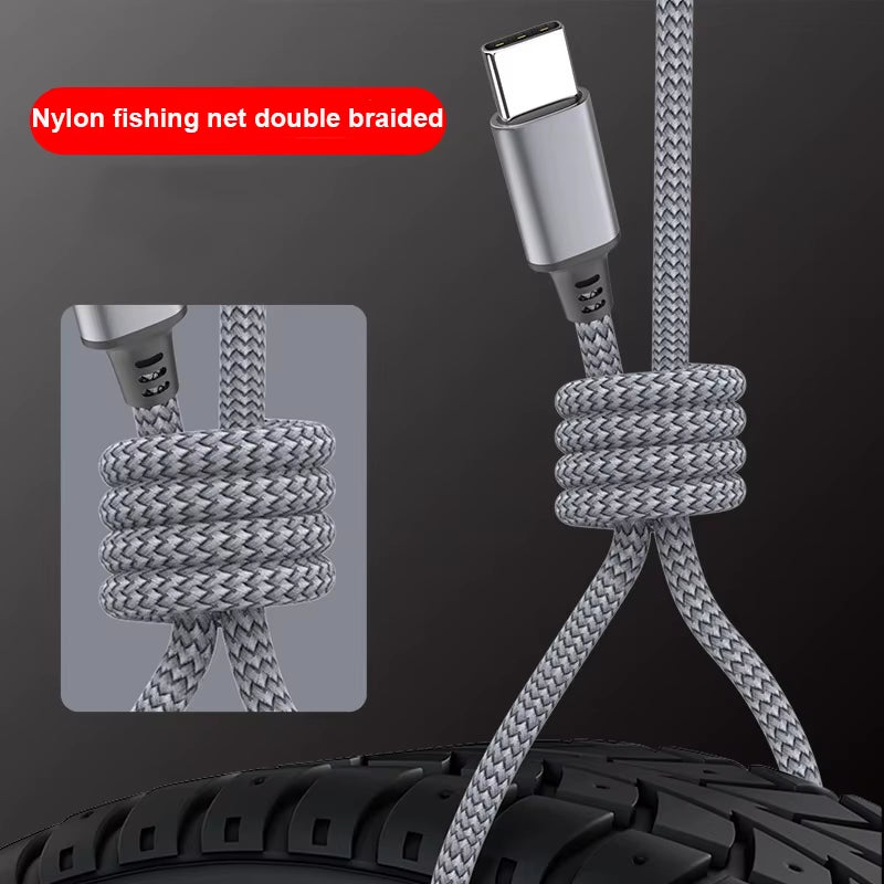 Type-C to Type-C 60W Fast Charging Cable – 1M/2M/3M/5M/8M PD Data & Extension Cord for iPhone 15, MacBook, Samsung, Xiaomi, Camera & More