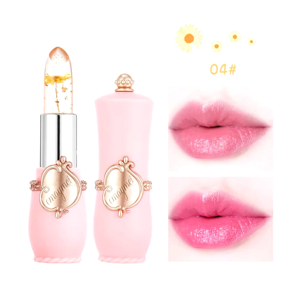 Flower Jelly Lipstick – 6-Color Temperature-Changing Lip Balm