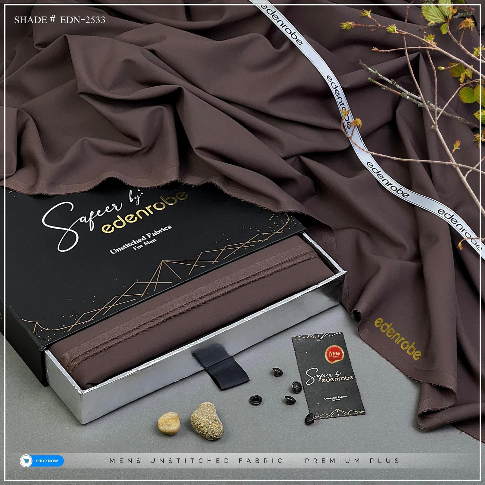 SAFEER (Unstitched) / edenrobe
Premium Wash’n Wear Fabric – Summer Edition