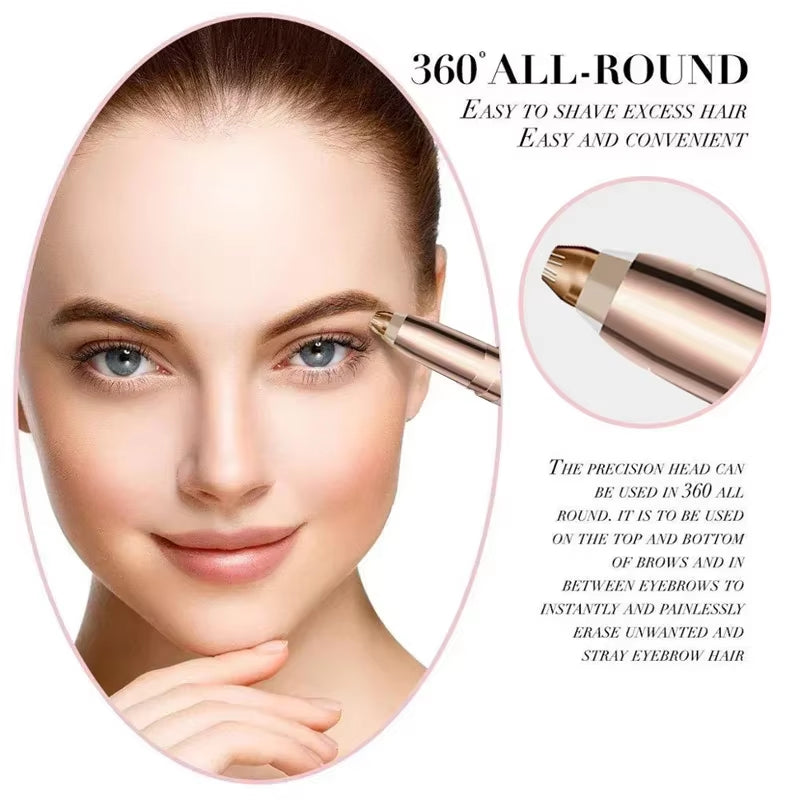 Electric Eyebrow Trimmer – USB Rechargeable Mini Hair Remover
