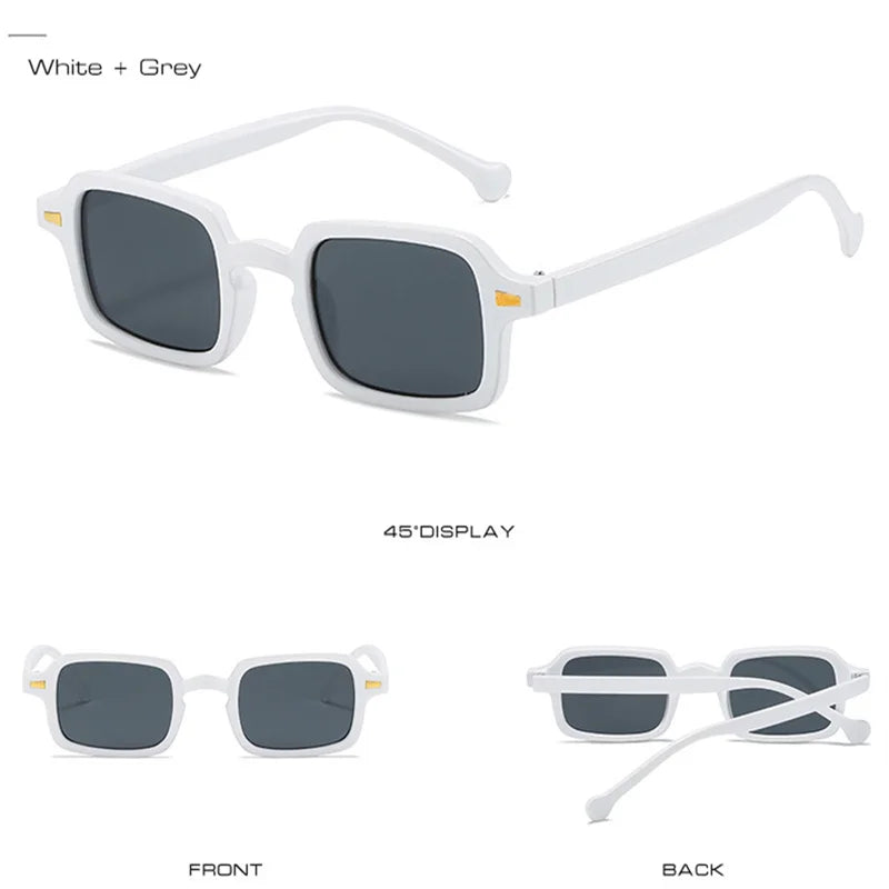 Vintage Chic Square Sunglasses – UV400 Summer Luxe