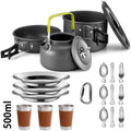 Camping Cookware Set – Lightweight Non-Stick Pots, Pan & Teapot