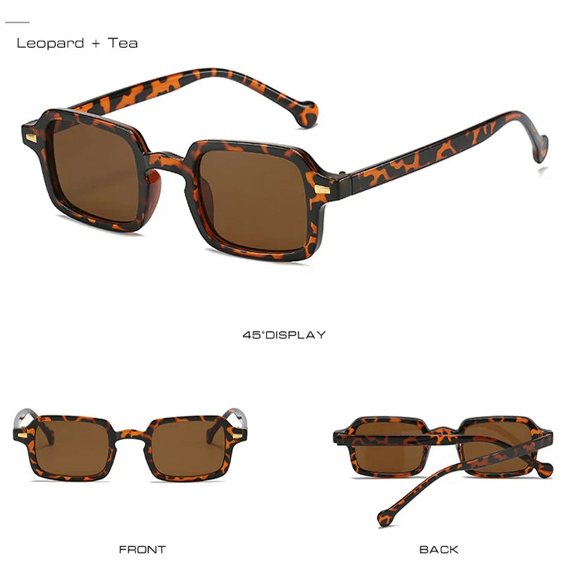 Vintage Chic Square Sunglasses – UV400 Summer Luxe