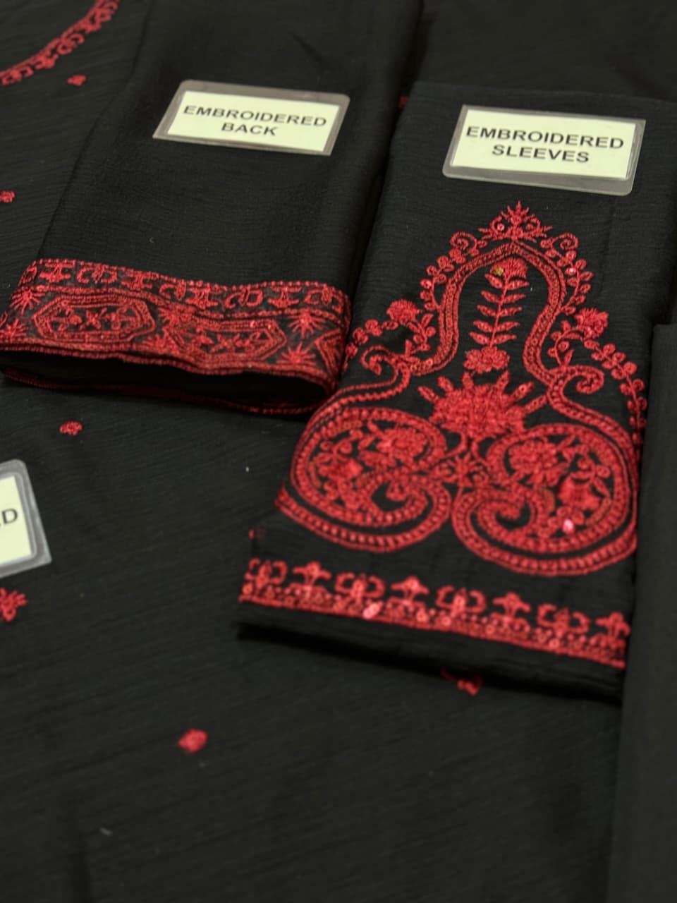 Baroque Unstitched Replica Chiffon Suit with Malai Trouser (unstitched)