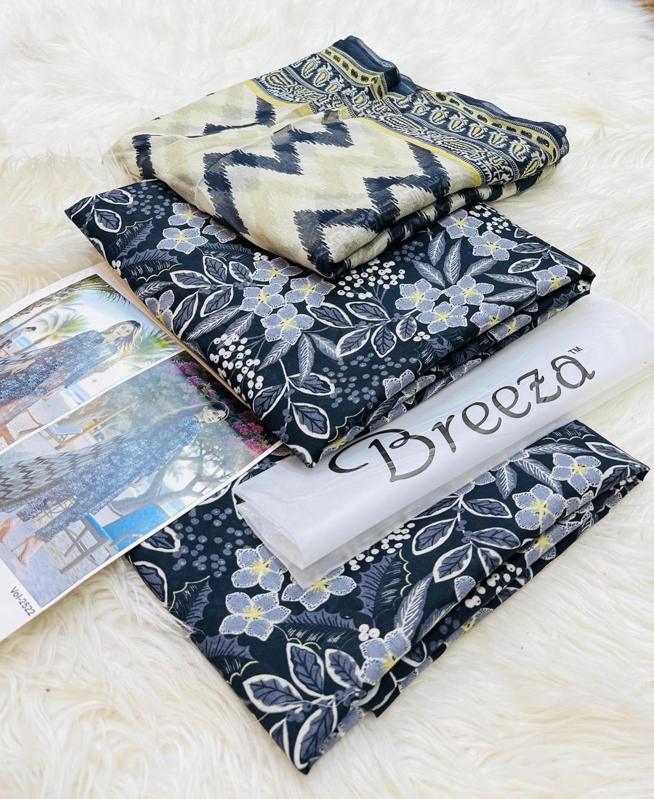 Breeza (Unstitched)
Premium 3-Piece Lawn Suit Summer Collection