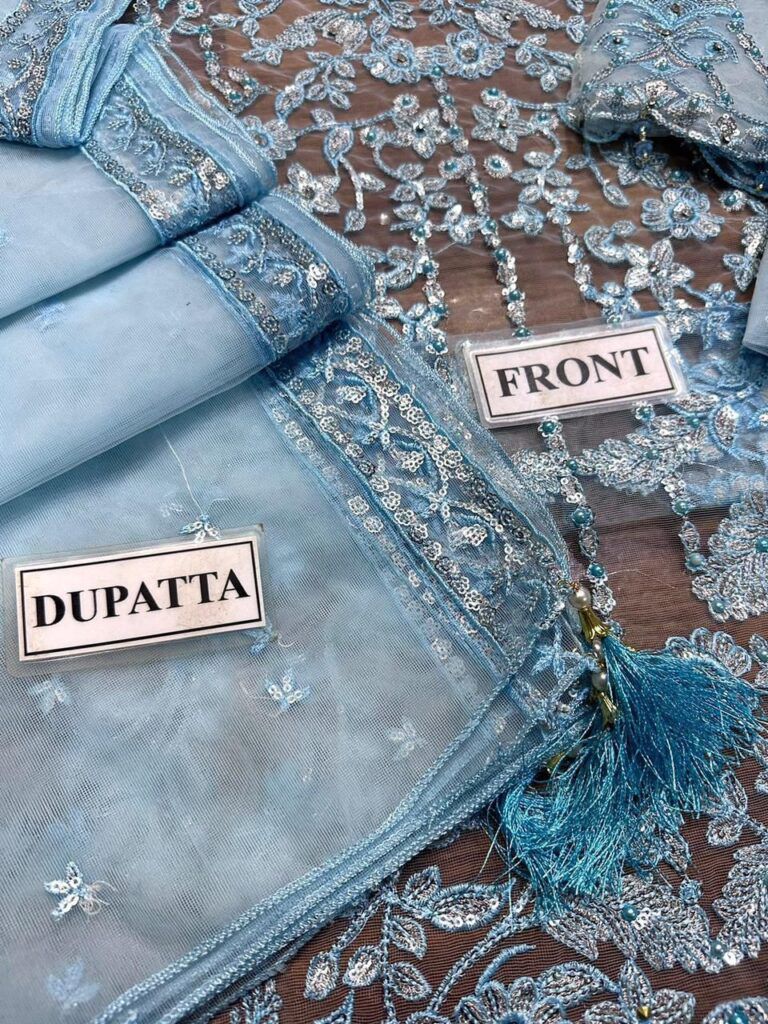 LAAM Full Net Suit with Satin Silk (unstitched)