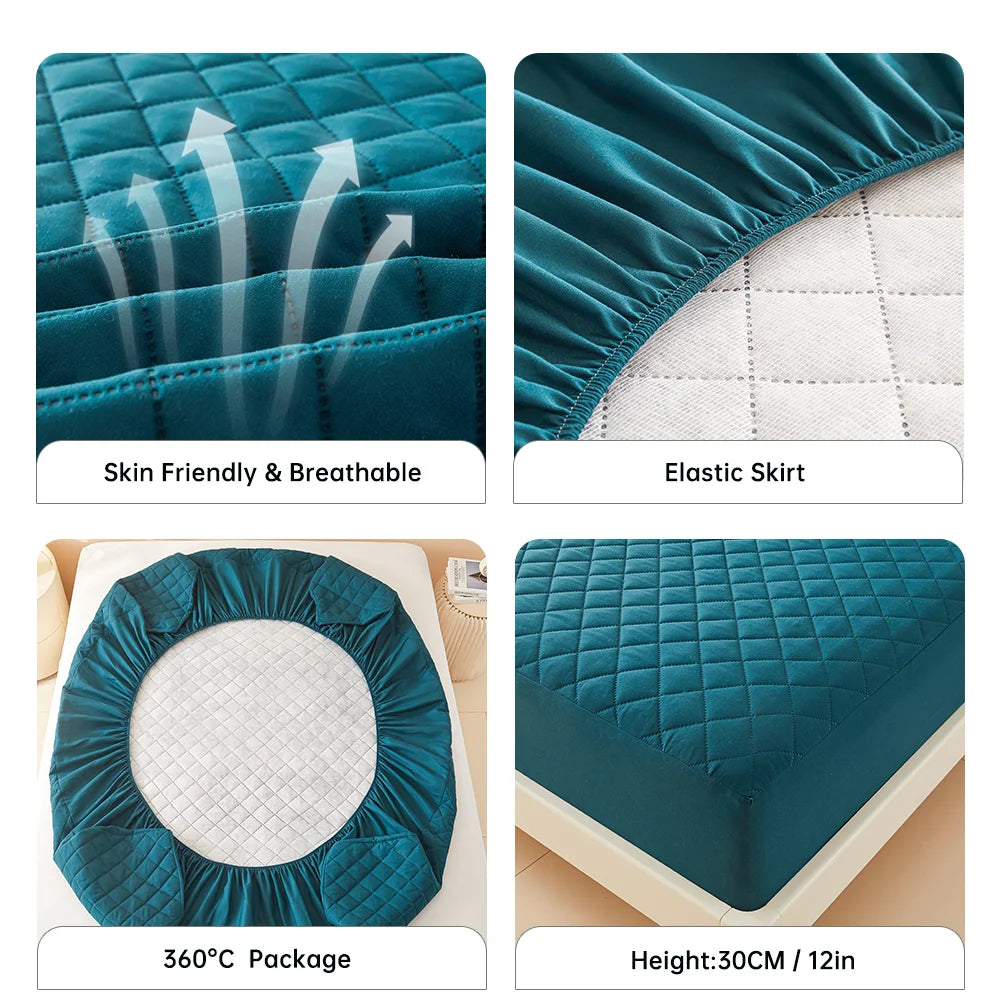 3D Air Fabric Waterproof Mattress Protector – Soft, Breathable & Fitted (No Pillowcase)