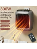 Portable Electric Heater with Remote | Fast Heating Fan for Bathroom & Bedroom | EU Plug