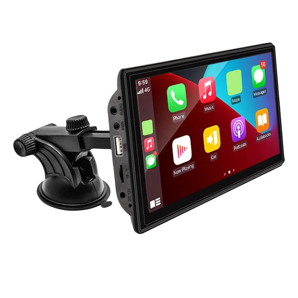 HD Display Car Radio with Carplay and Android Auto, Bluetooth Compatibility, Intelligent System, WiFi, FM Radio, and Reversing Camera
