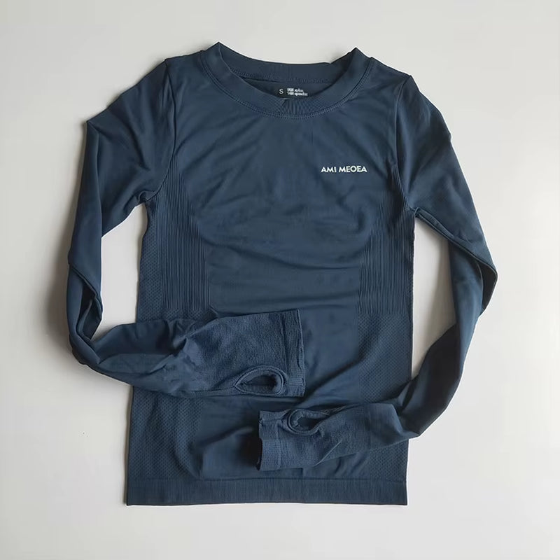 AMI MEOEA by PEELI Long Sleeve Yoga Gym Shirt