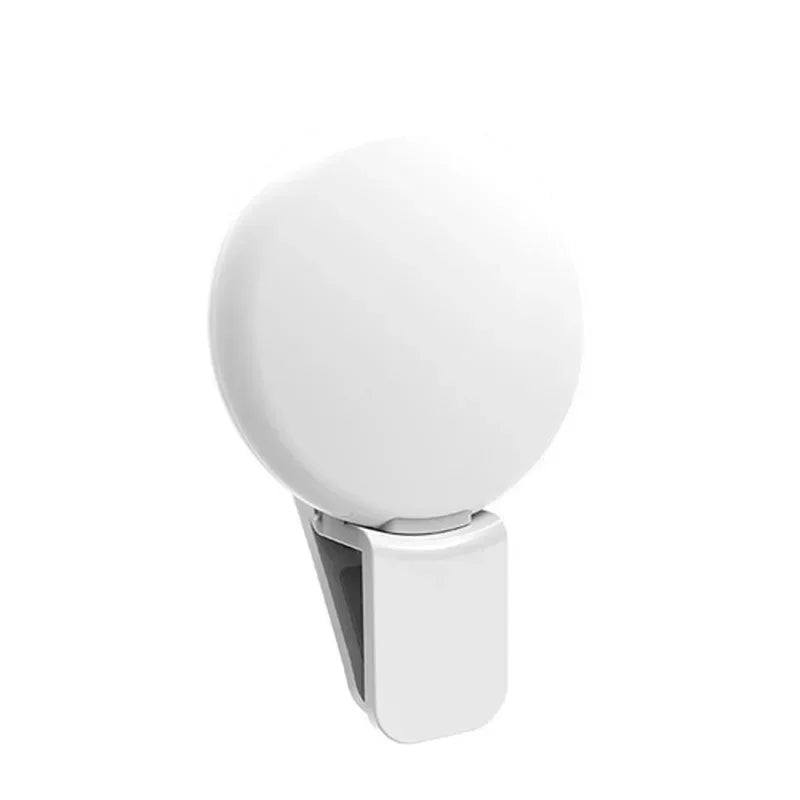 Mobile Phone LED Selfie Ring Light – Portable Mini Clip-On with 3-Level Dimming, USB Rechargeable, Durable Fill Light for Phone & Tablet