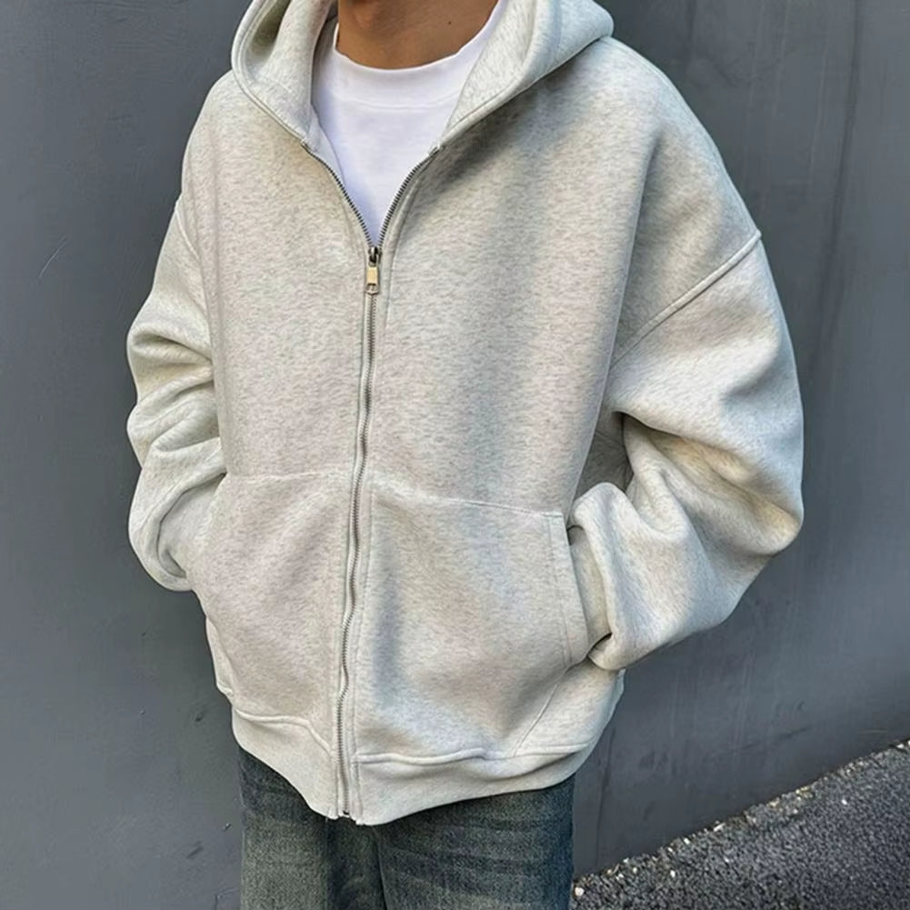 Men’s Casual Loose Hoodie with Integrated Backpack – Unique Spring/Autumn Outerwear