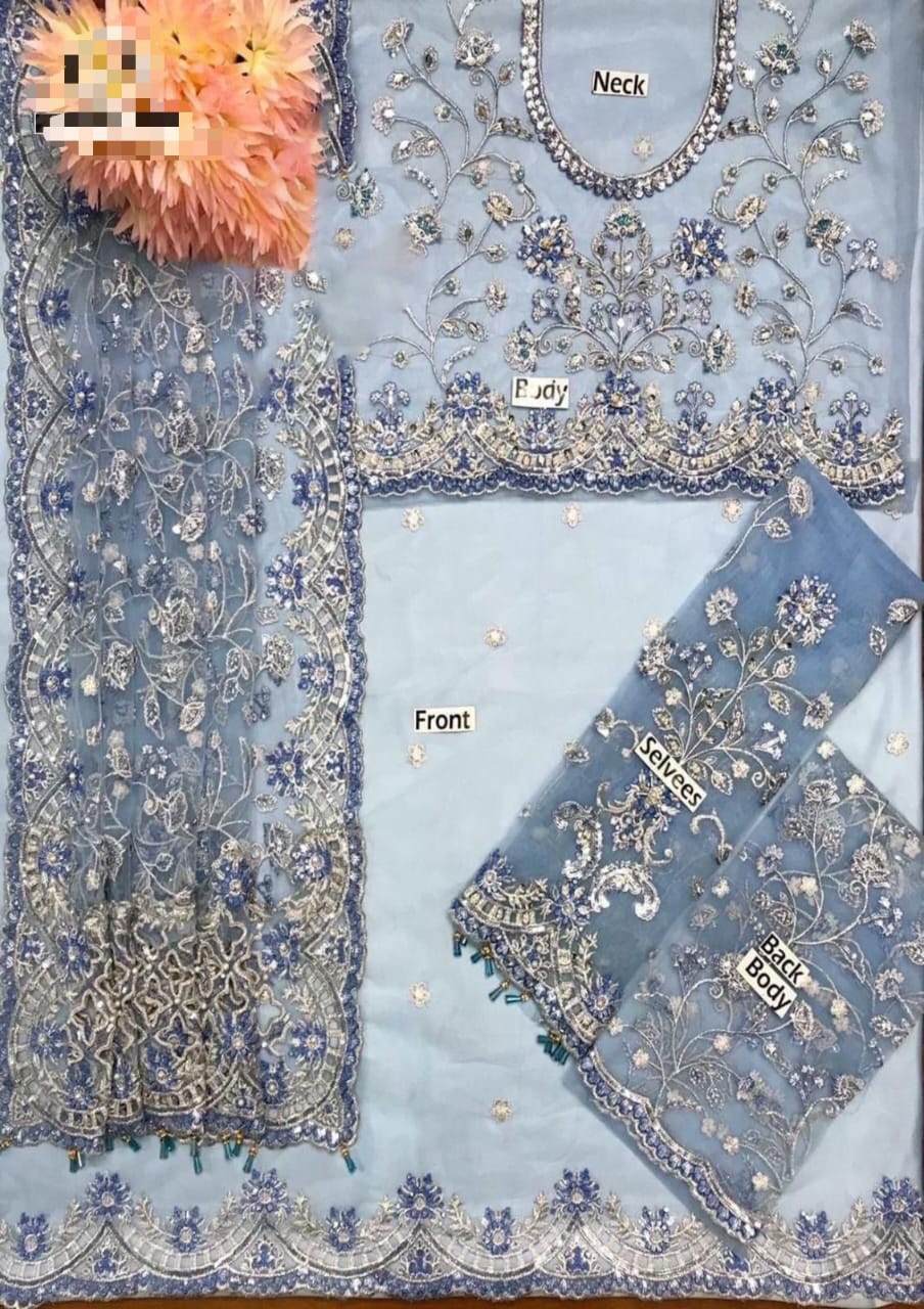 Maria B Exclusive Saree 2025 code: 1088 (unstitched)