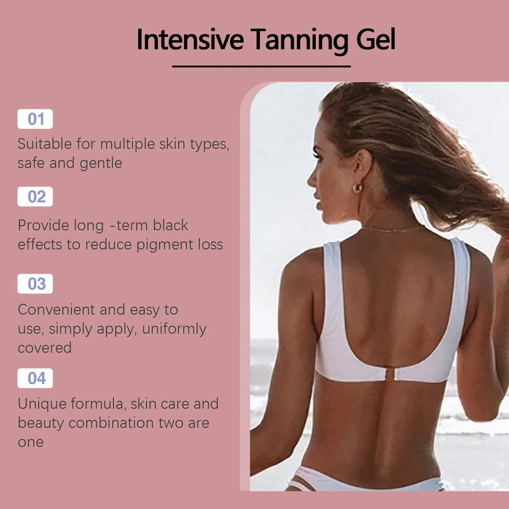 Body Tanning Gel – 150g Sunless Bronzing Cream with Skin Protection
