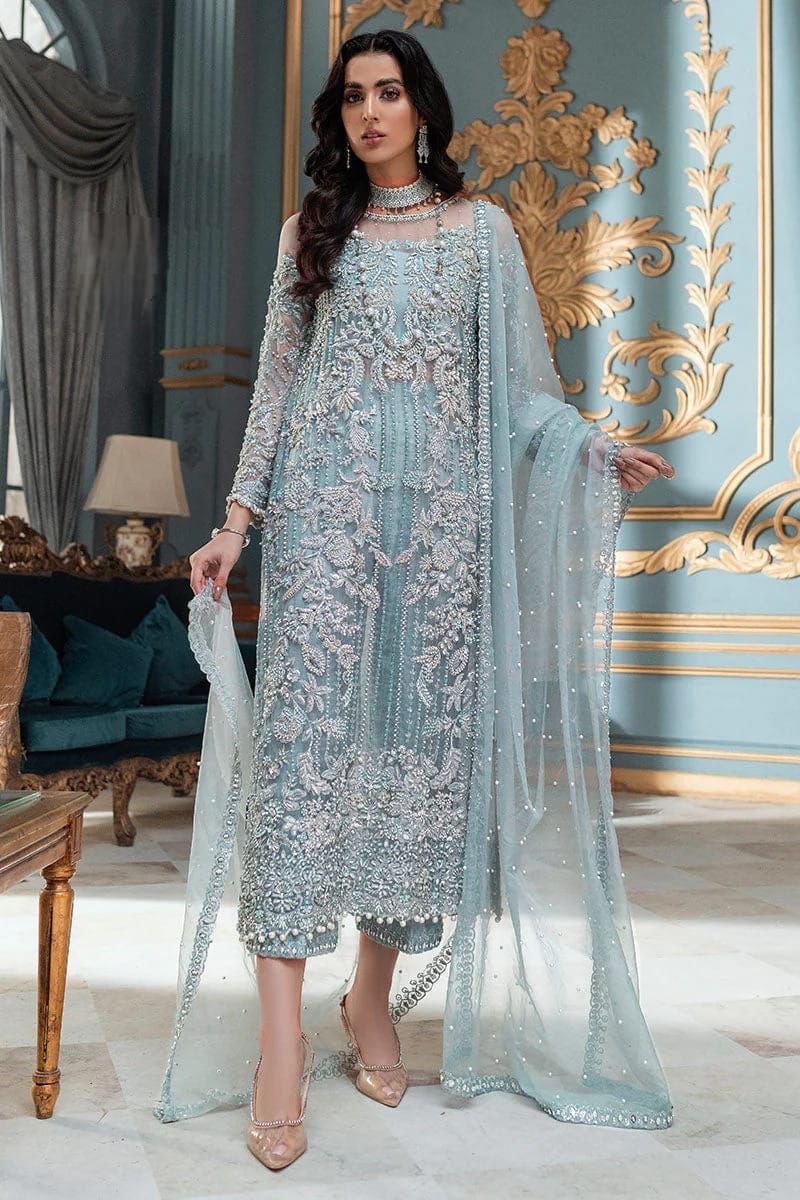 LAAM Full Net Suit with Satin Silk (unstitched)