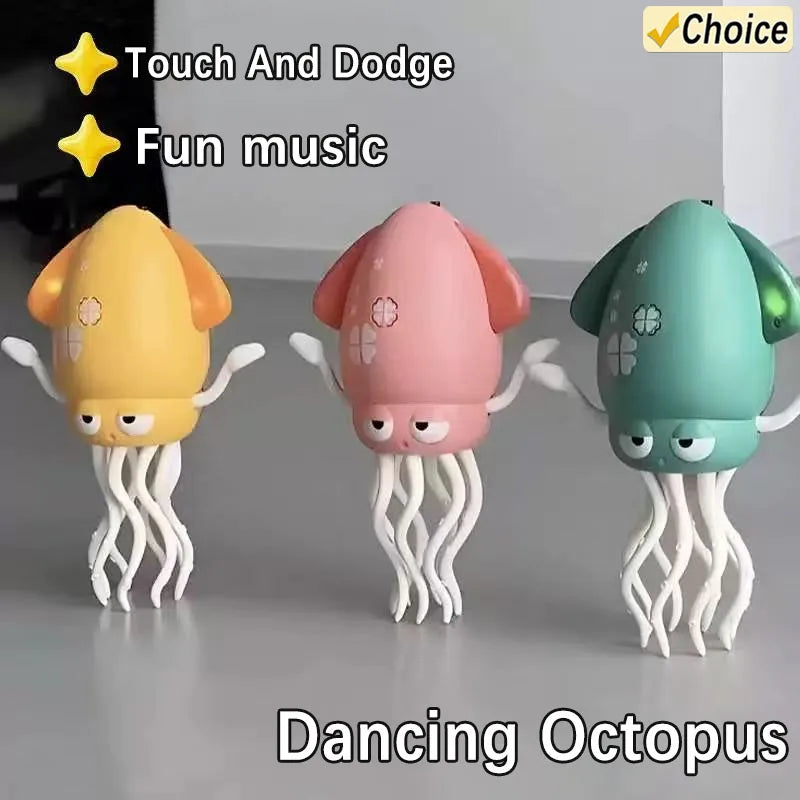 Electric Dancing Squid Toy With LED Lights and Music