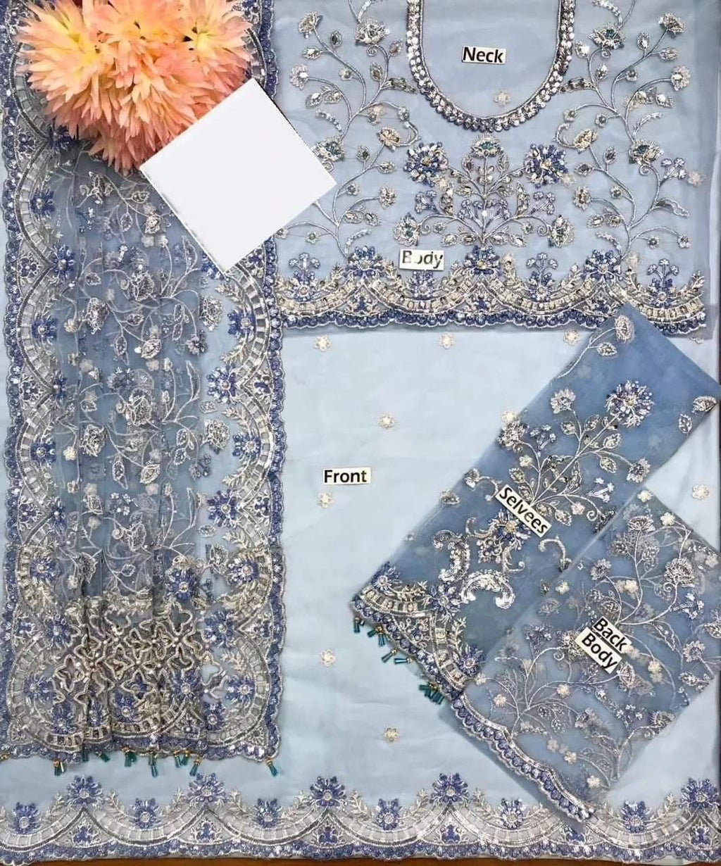 Maria B Exclusive Saree 2025 code: 1088 (unstitched)