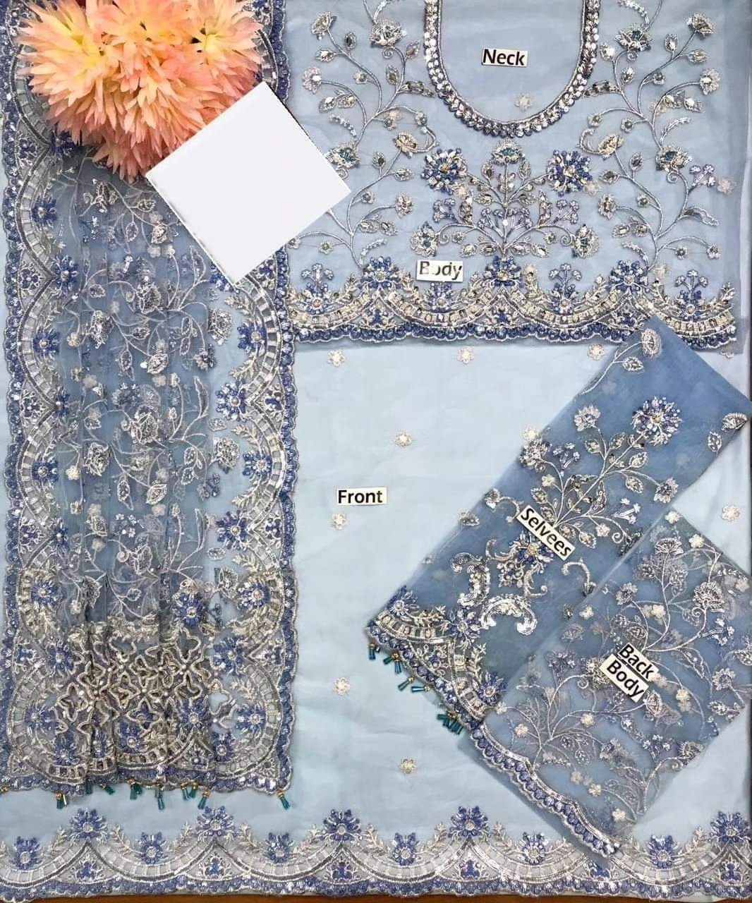 Maria B Exclusive Saree 2025 code: 1088 (unstitched)